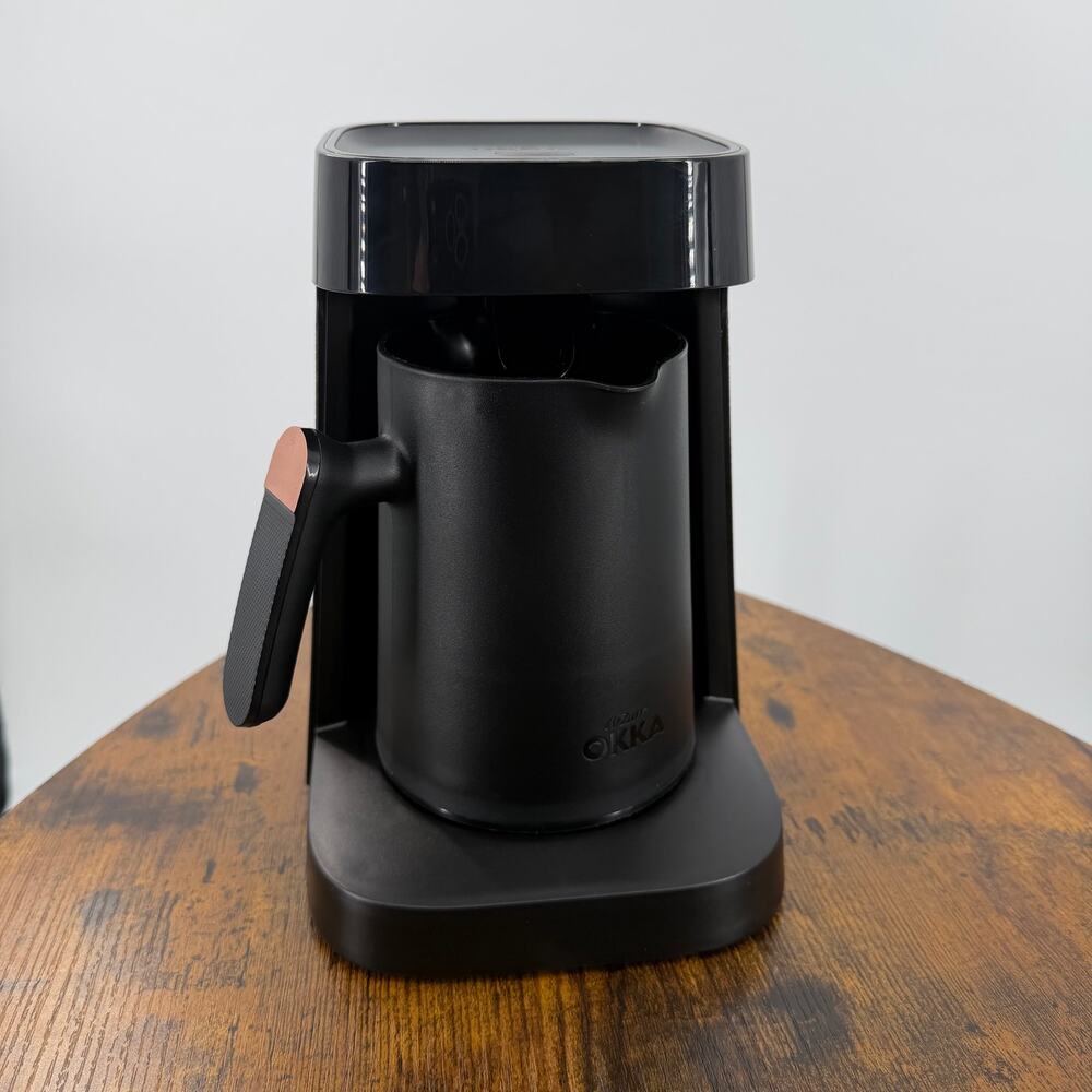 Arzum OKKA Minio Jet Turkish Coffee Maker OK0017 Black 5 Cup 120V w Spoon